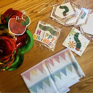 Lot of Very Hungry Caterpillar Party Decorations